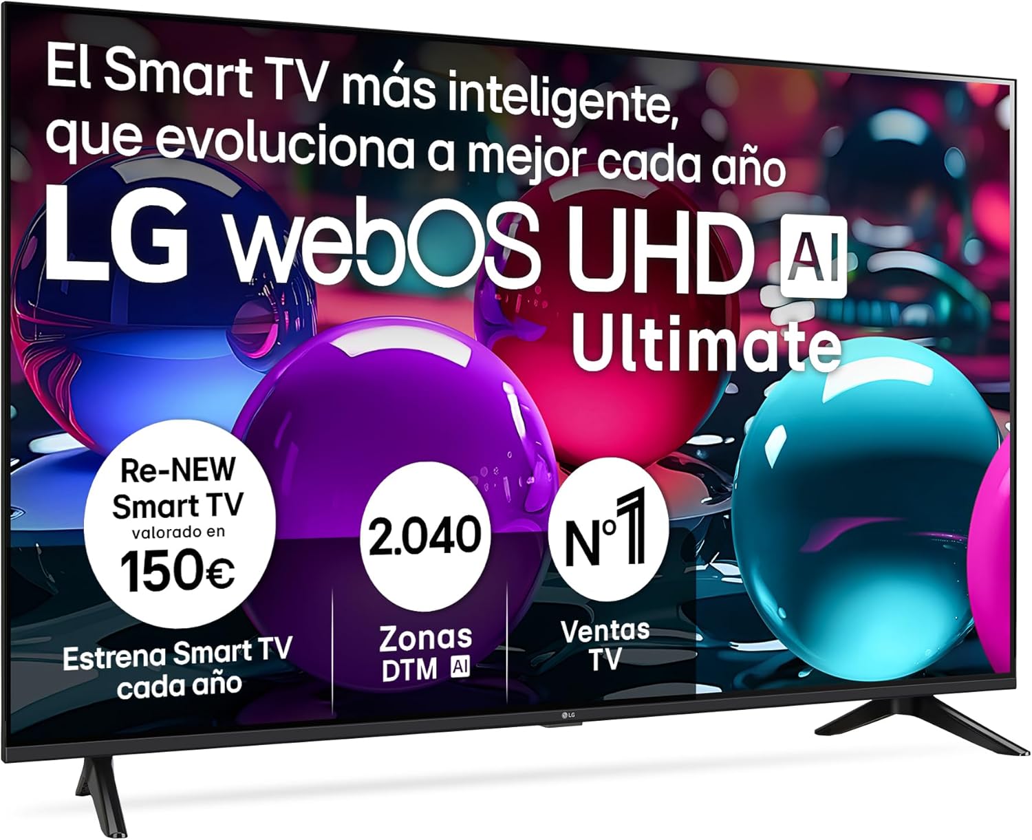 Smart TV LG 50UA73006LA - 50 pulgadas UHD 4K - WebOS 25 - HDR10 Pro y Dolby Digital Plus-Milooabode