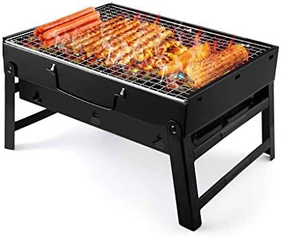 SYW315-DXX-L64714 1 - Parrilla barbacoa negra exterior - Carbón plegable fácil montaje - Viajes-Milooabode