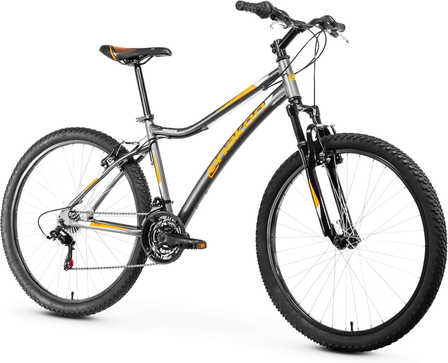 Shimano Premium - Bicicleta de montaña adulto - 27,5 pulgadas aluminio 21 velocidades y V Brake - Gris-Milooabode