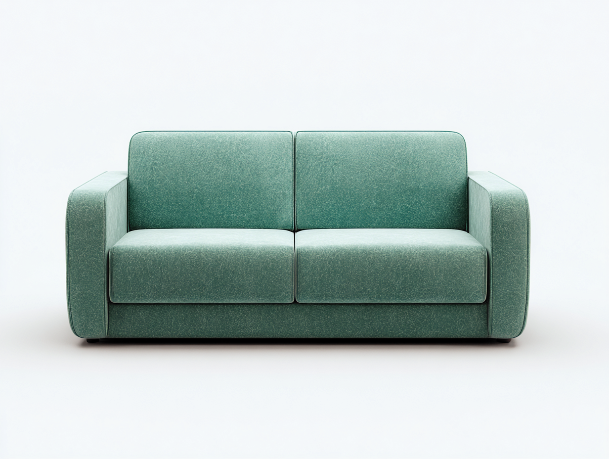 Sofás 2 plazas 170x85x80 cm - tela verde - diseño moderno minimalista-Milooabode