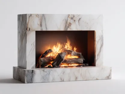 Chimeneas eléctricas mármol sintético 110x30x90 cm - blanco - efecto llama - diseño moderno-Milooabode