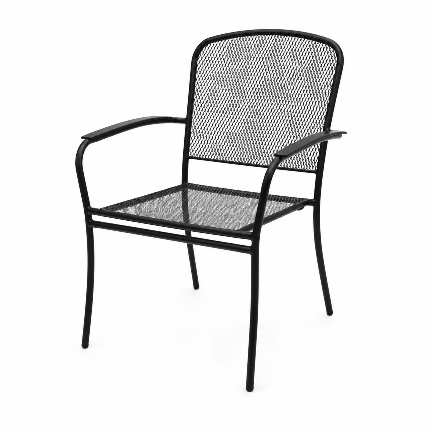 Krzesło ogrodowe metalowe siatkowe 55x60x90 cm