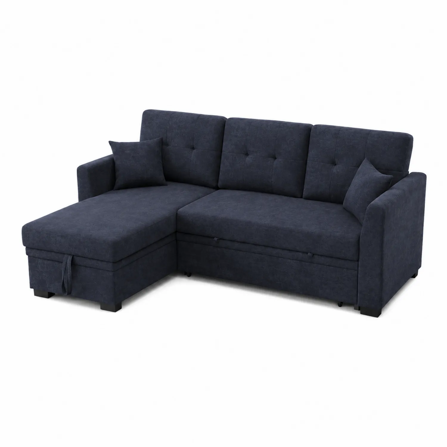 Narożnik z tkaniny L 220x150cm Granatowy