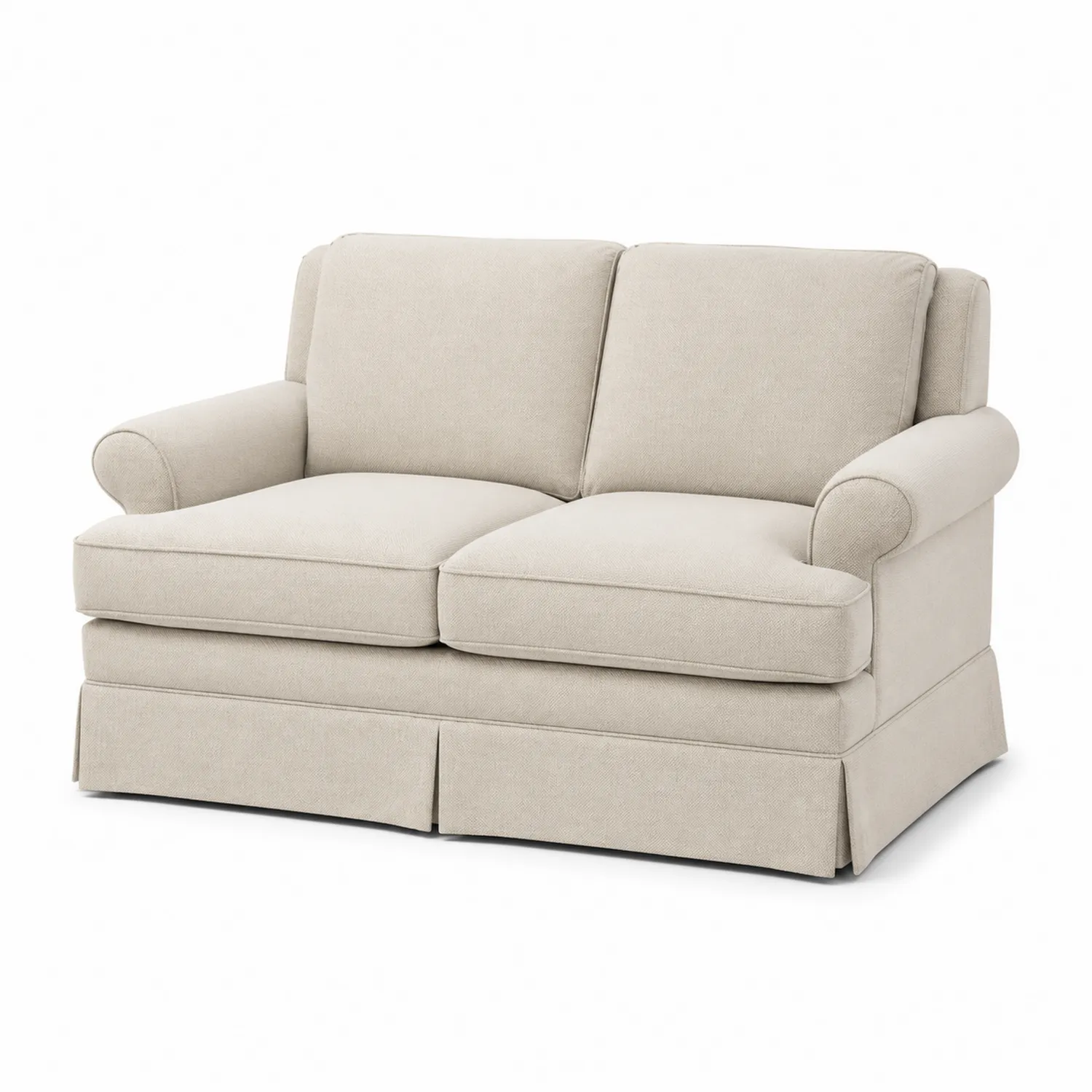 2-Sitzer Sofa Stoff Beige 150x90x85 cm