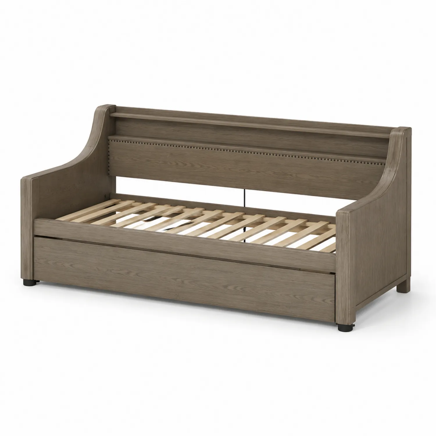 Tagesbett aus Massivholz 200x90 cm Braun