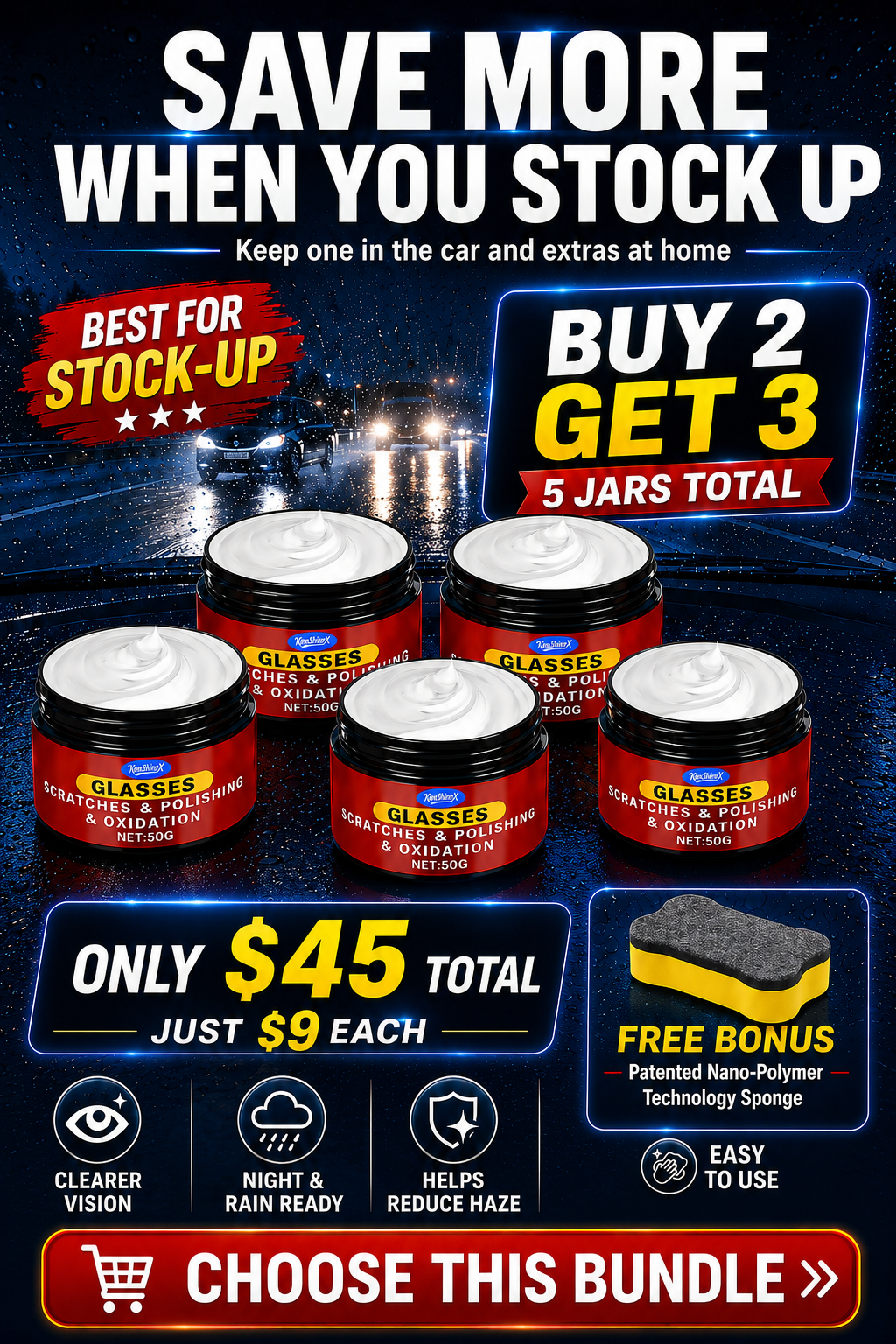 Buy 2 Get 3 Free🚗 Scratch Repair Wax | 10s Fix | 50% Off | Professional Formula | DIY Wax 🛡️
