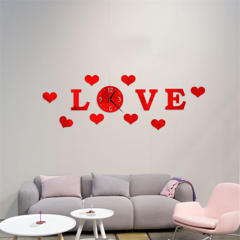Cross-border e-commerce products: wall clocks, creative wall stickers, mirror stickers, 3D acrylic mirror wall stickers, AliExpress.