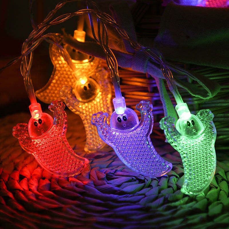 Halloween pumpkin lanterns, acrylic ghost decorative lights, transparent ghost hand string lights, direct shipping from manufacturer, LED lights