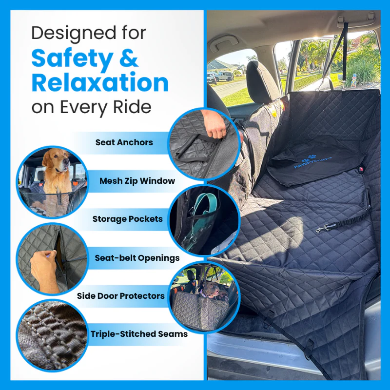 Rider™2.0🐾Hard-Bottom Seat Protector for Big Dogs