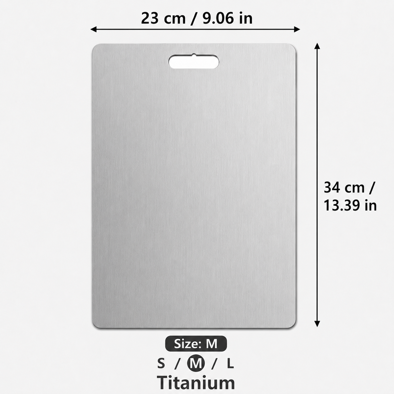 Titanium-Style Non-Plastic Cutting Board