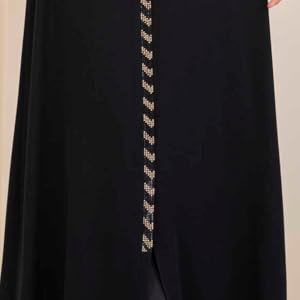 Strass with hidden zipper