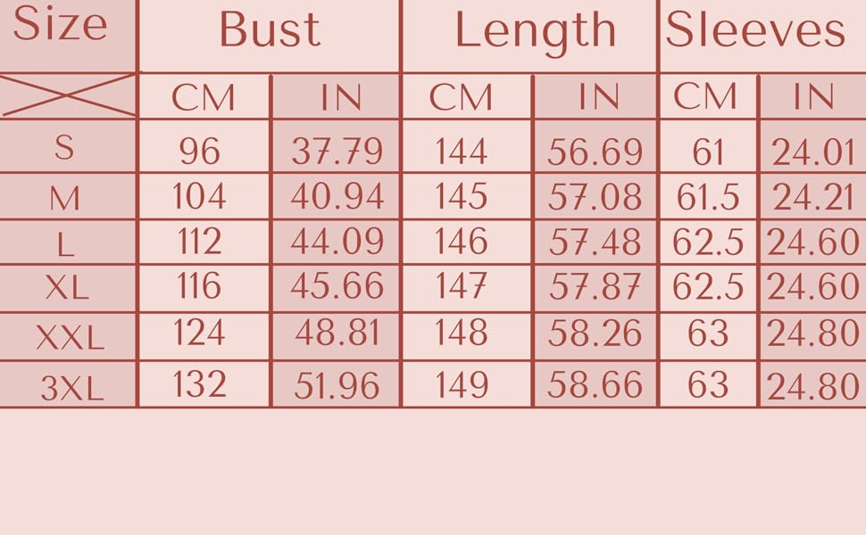 istanbul styles size chart