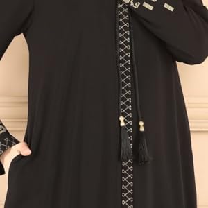 Embroidered Sleeves Abaya