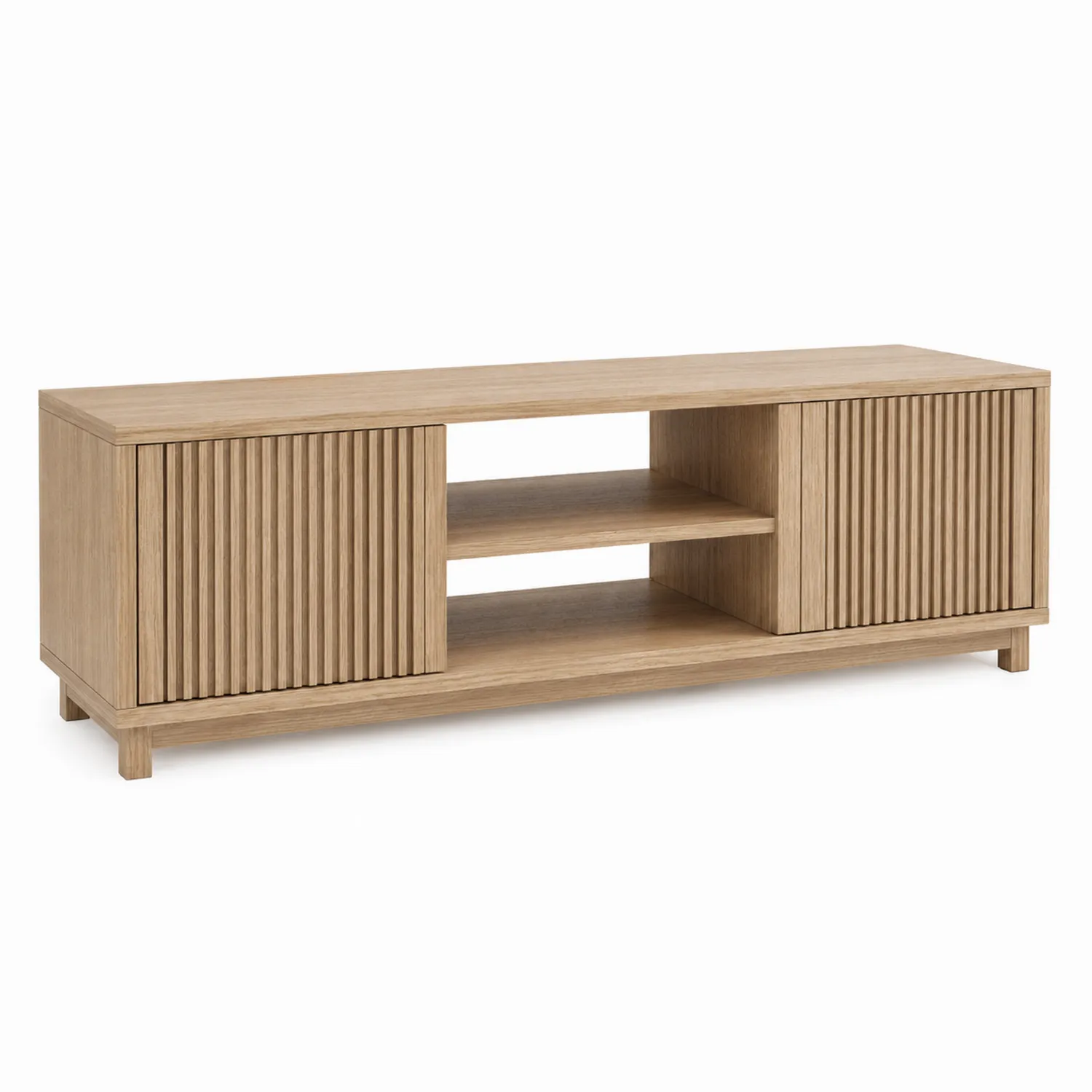 Szafka RTV drewniana z półkami 150x40x50 cm Jasnobrązowy