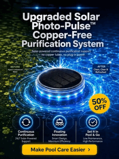 🌊2026 Upgraded Solar Photo-Pulse Purification™ | Drop it in. Let the sun power it. Watch your water look fresher day after day