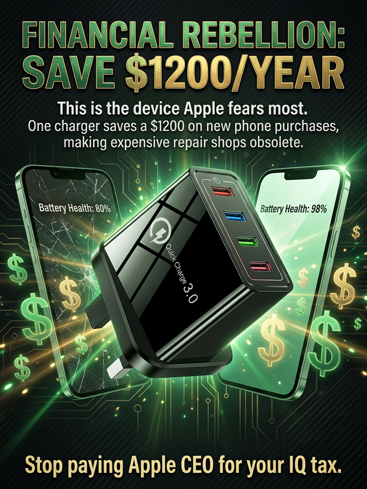 【Improve Your Phone's Battery Life】⚡Four-in-1 Travel Charger🚀 Make your 4-year-old smartphone charge faster than a new one