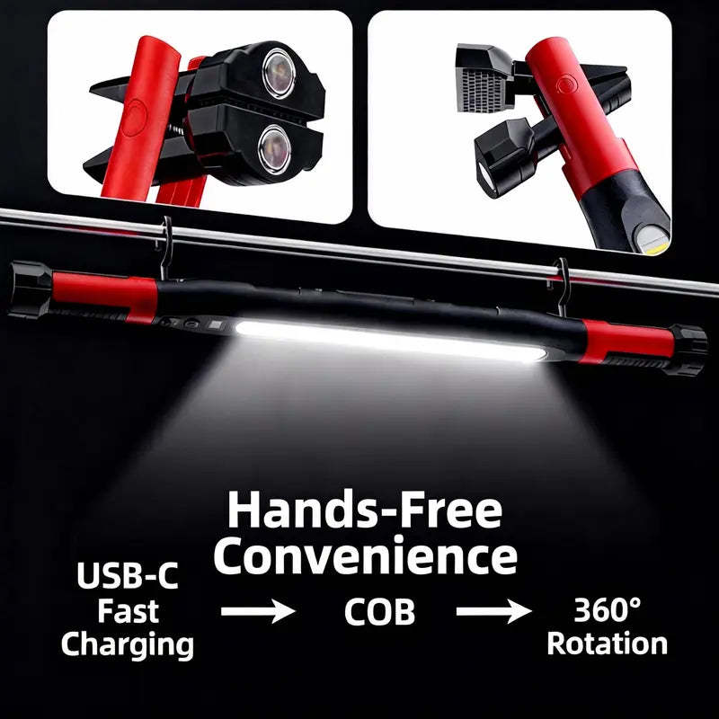 Professional Mechanic Work Light - Hands-Free Under Hood Auto Repair Lamp