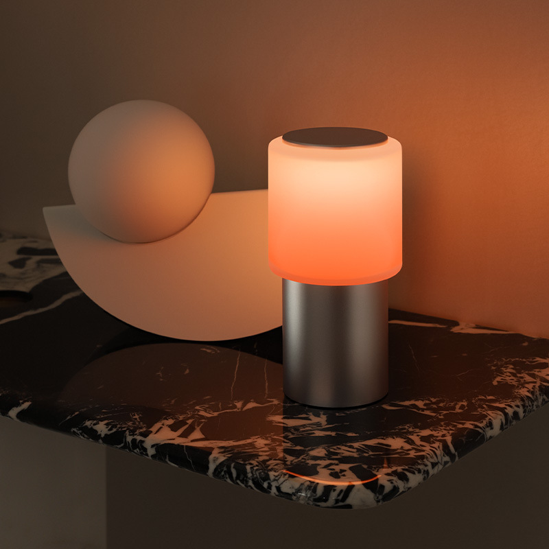 Creative Sunset Desk Lamp, USB Rechargeable, Timerable, Bedroom Desktop Bedside Ambient Light, Soft Light, Eye-Friendly Night Light