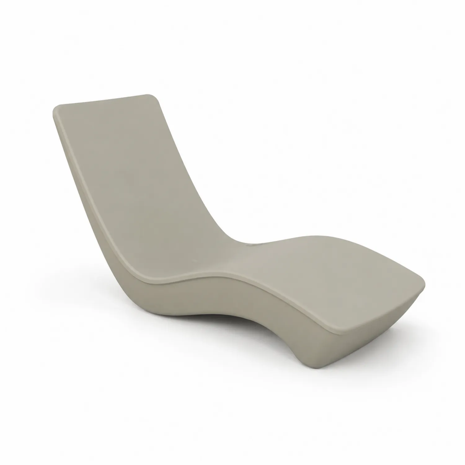 Outdoor-Liegestuhl aus Polypropylen Wellenform Beige