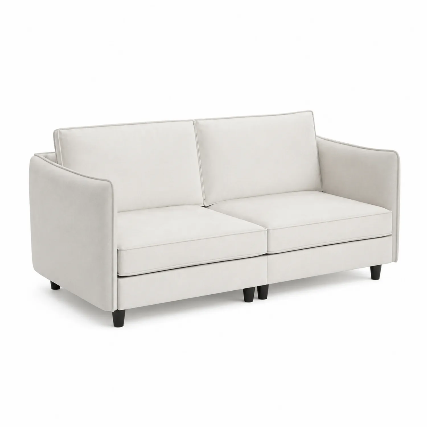 Zweisitzer Sofa aus Stoff Beige