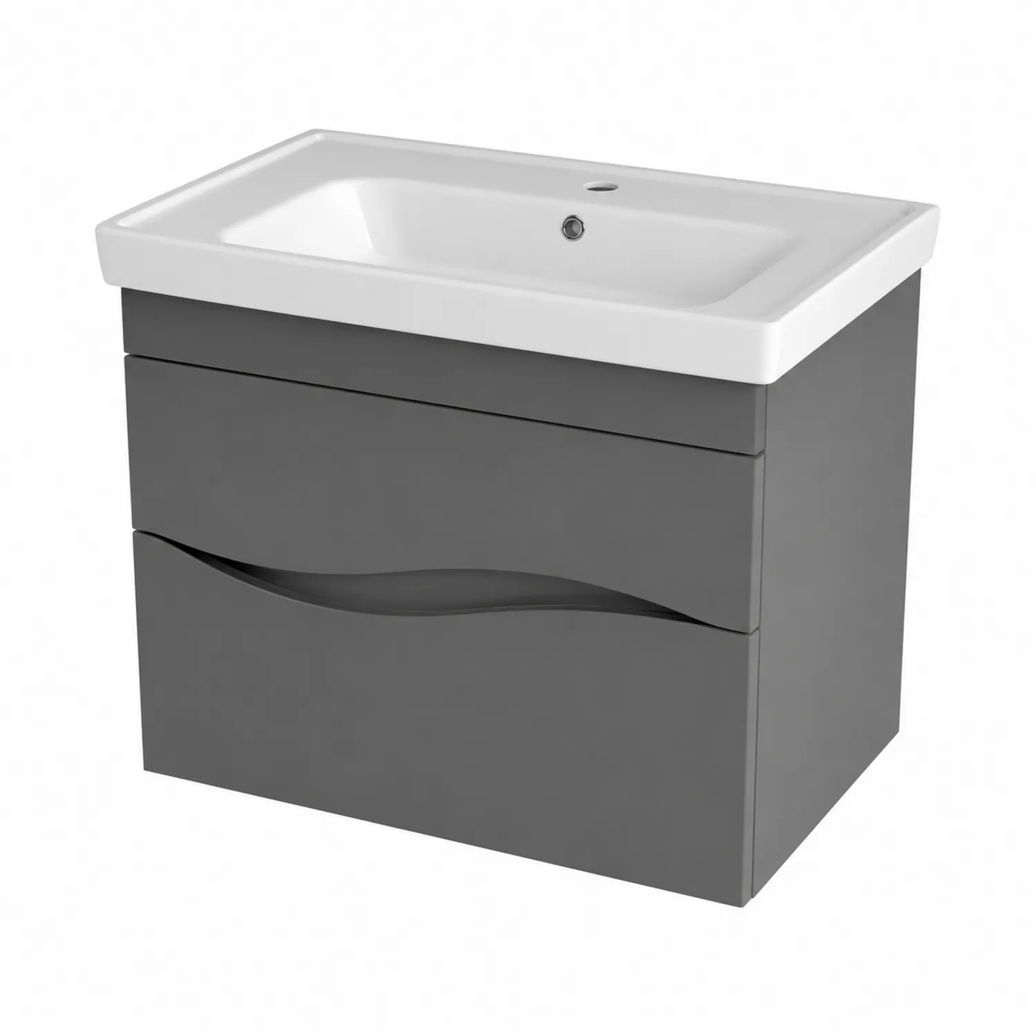 Waschtisch Keramik Grau 100x50x60 cm