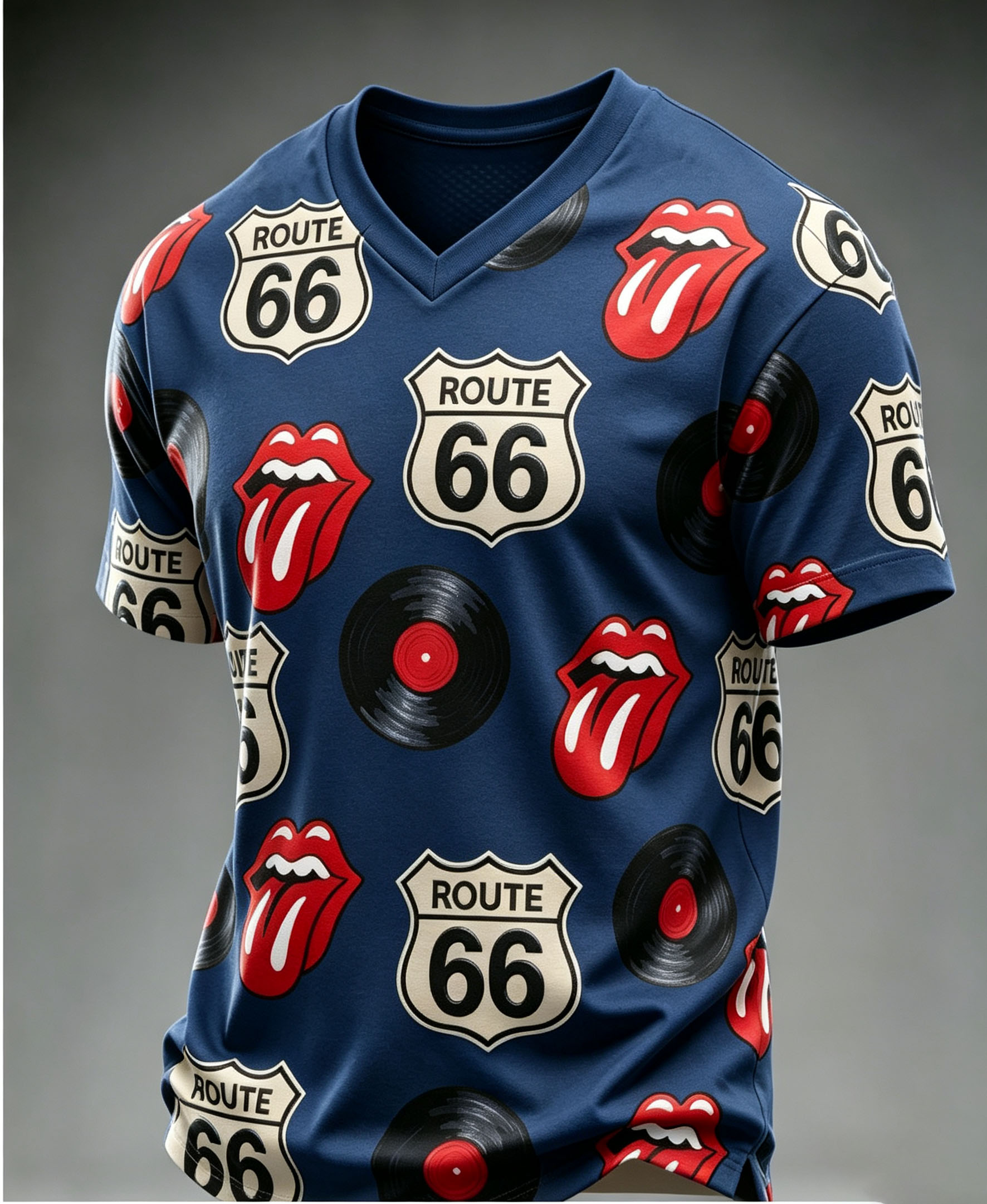 Men's British Rock Band Print Casual T-Shirt