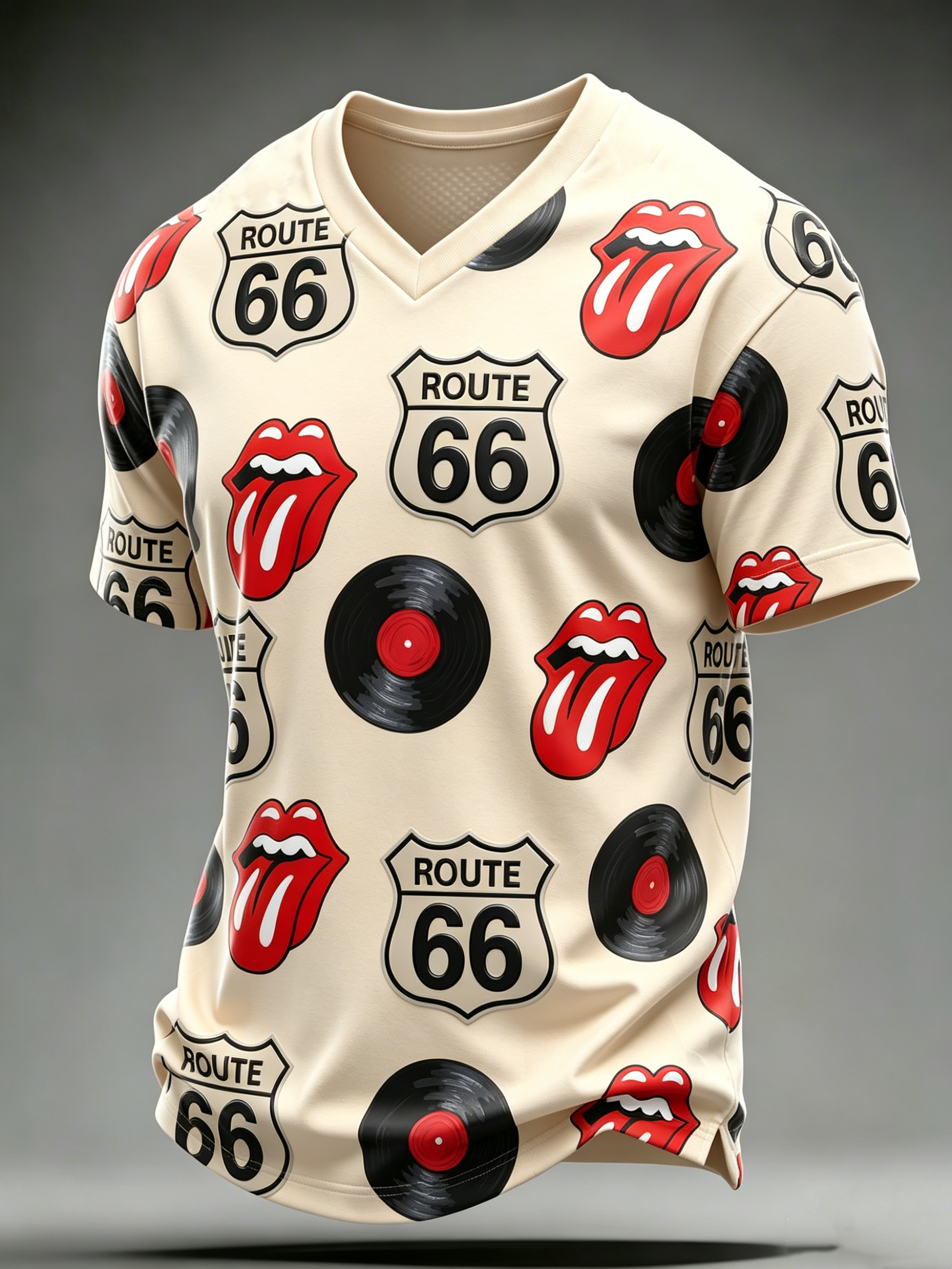 Men's British Rock Band Print Casual T-Shirt