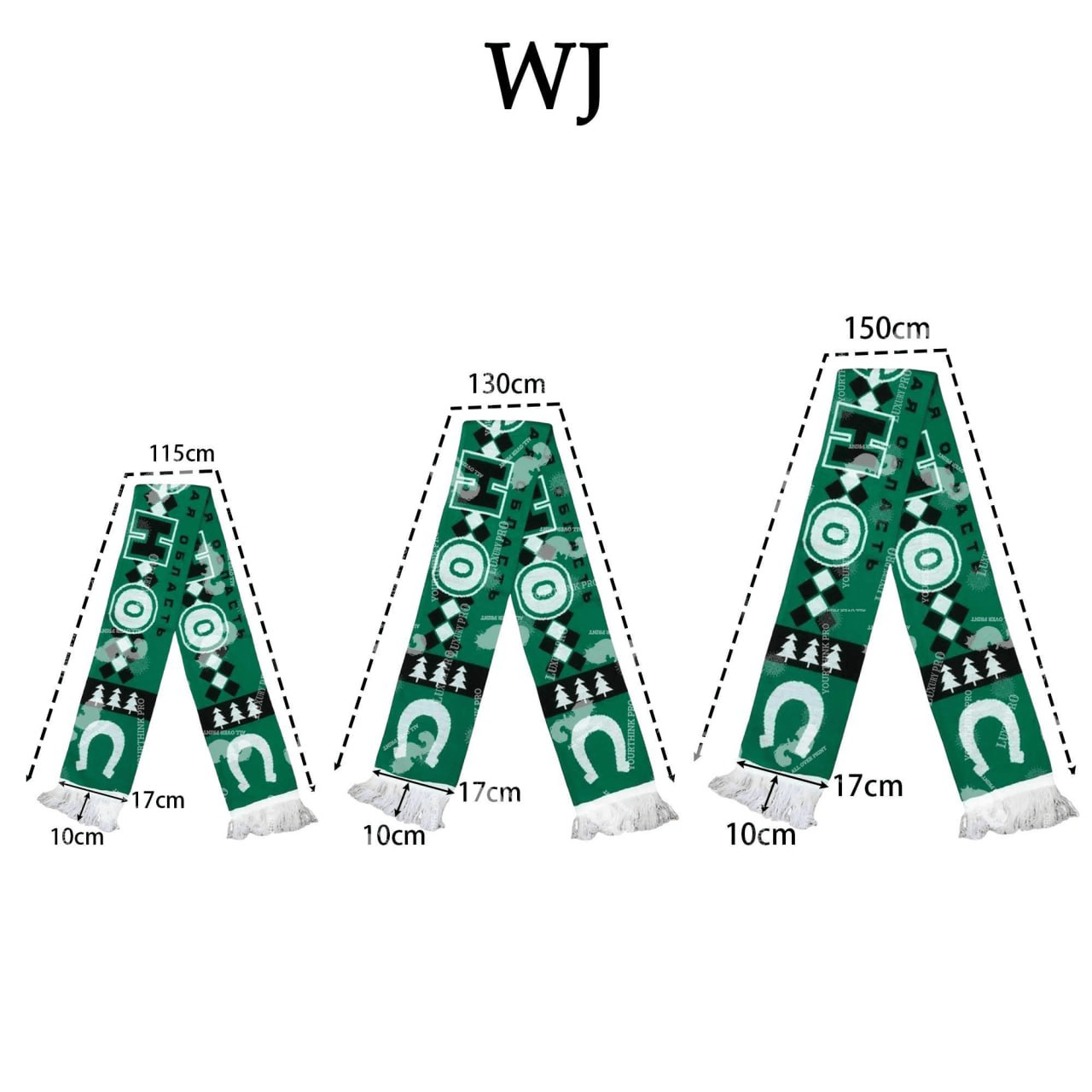 Scarf size chart