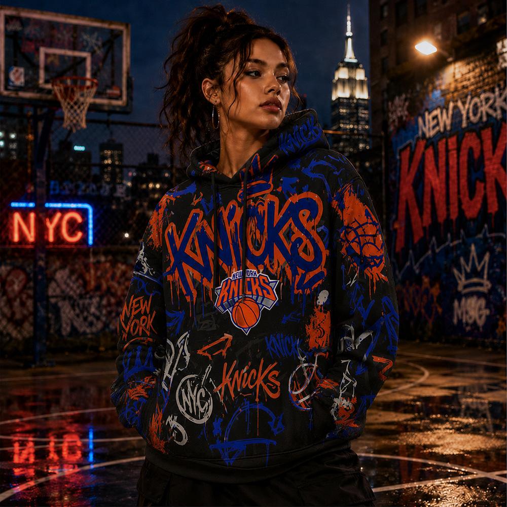NYC Graffiti Knicks Hoodie