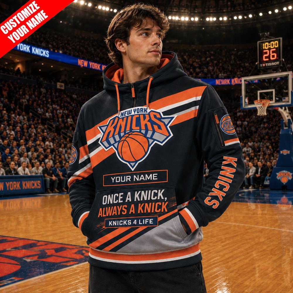 Custom Name Knicks Hoodie – Limited Fan Edition