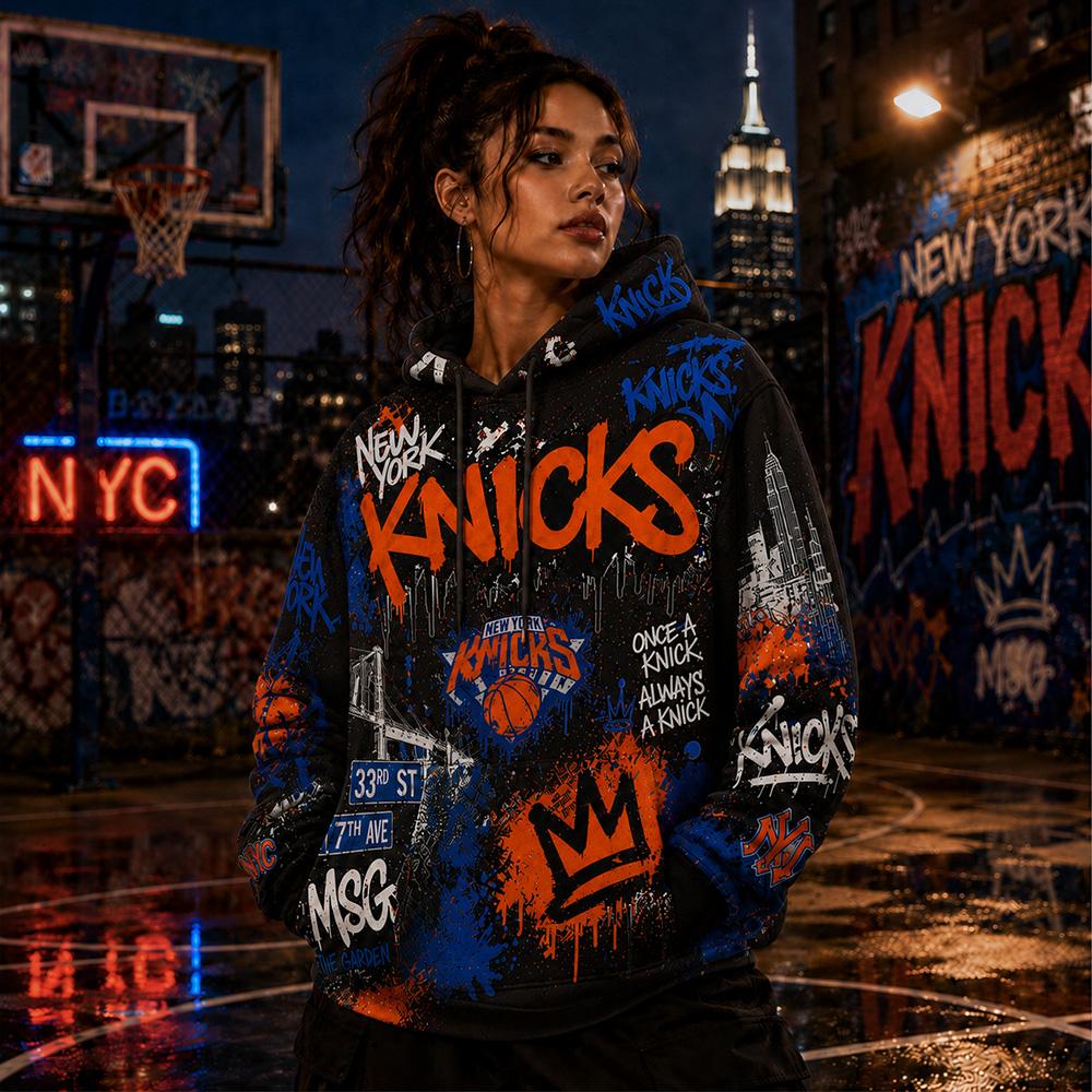 Knicks Graffiti Streetwear Hoodie