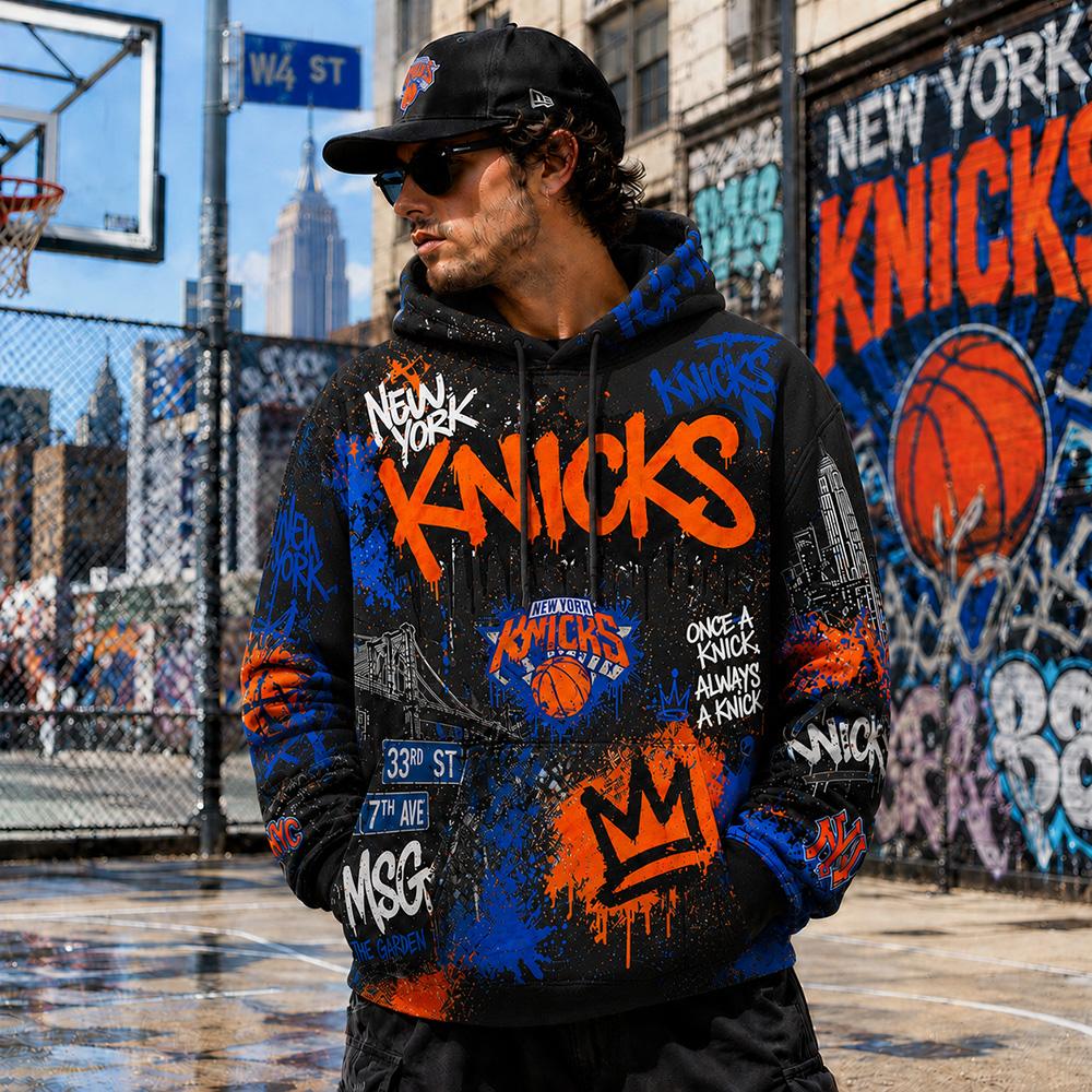 Knicks Graffiti Streetwear Hoodie