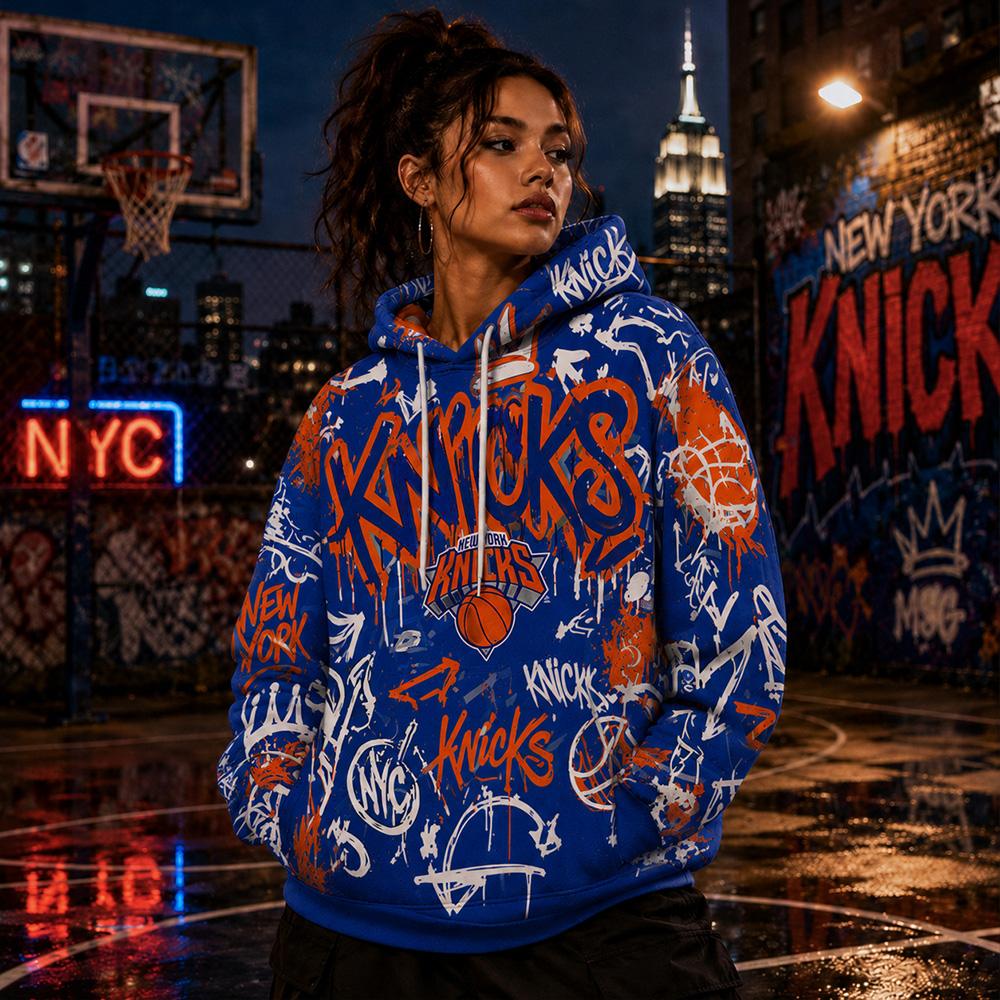 NYC Graffiti Knicks Hoodie