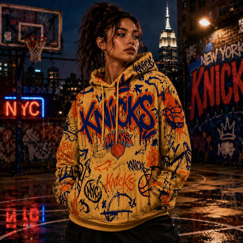 NYC Graffiti Knicks Hoodie
