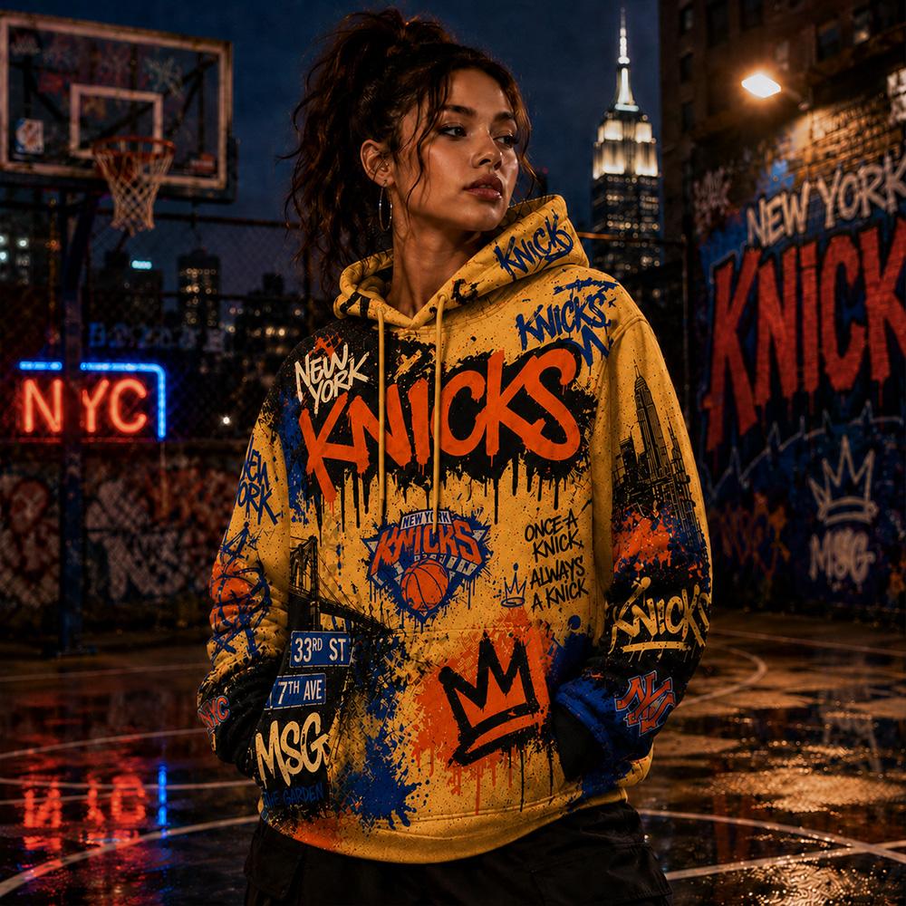 Knicks Graffiti Streetwear Hoodie