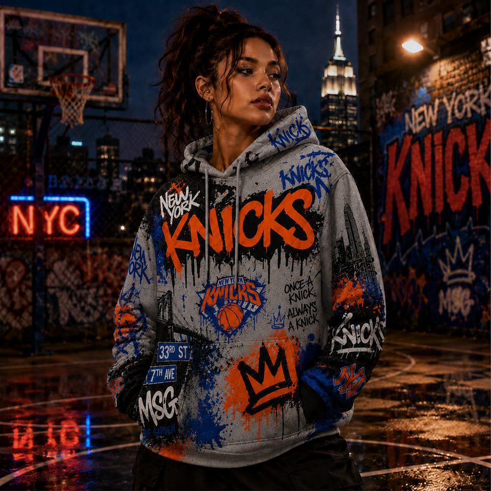 Knicks Graffiti Streetwear Hoodie