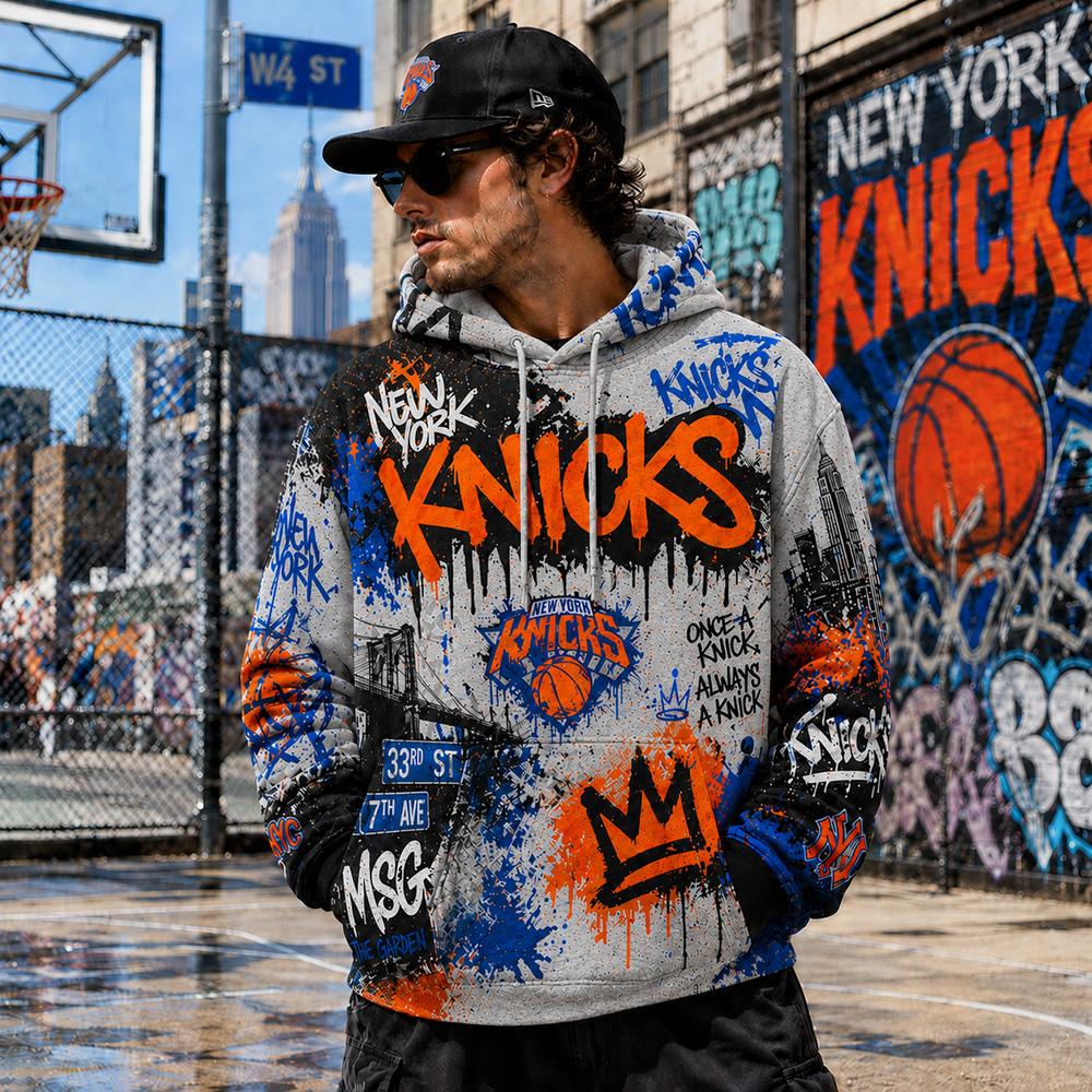Knicks Graffiti Streetwear Hoodie