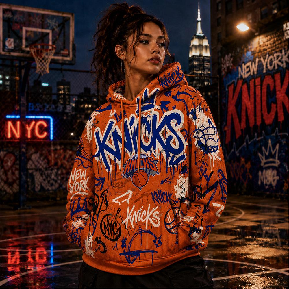 NYC Graffiti Knicks Hoodie