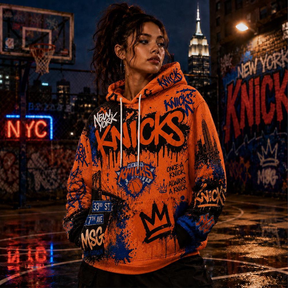 Knicks Graffiti Streetwear Hoodie