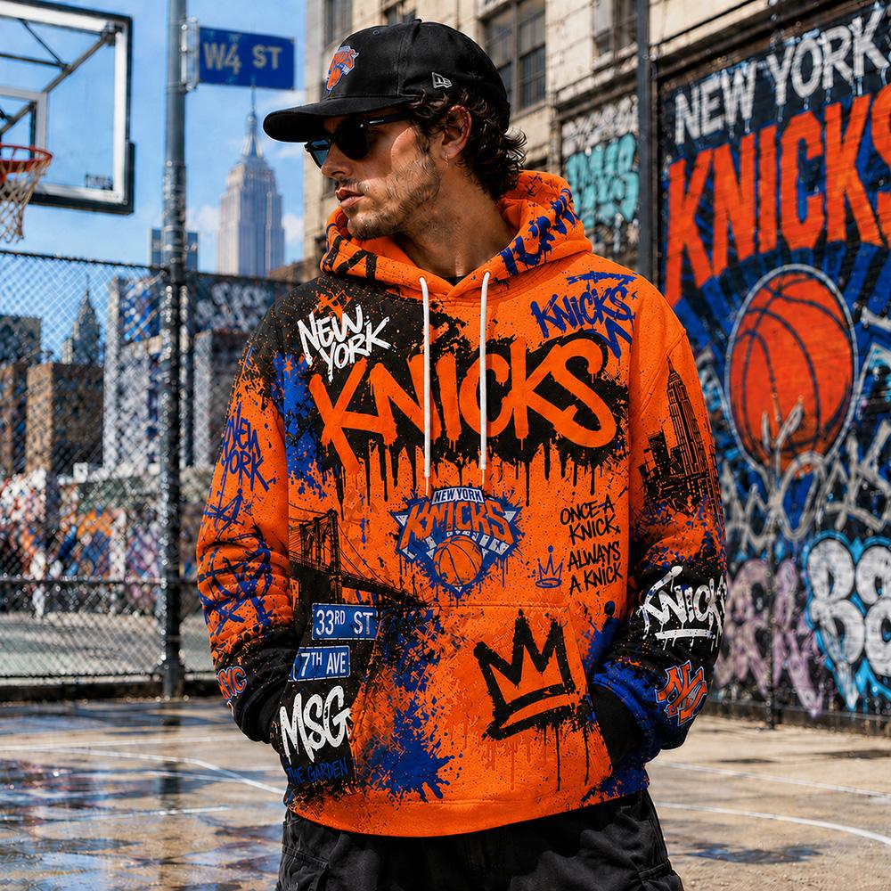 Knicks Graffiti Streetwear Hoodie