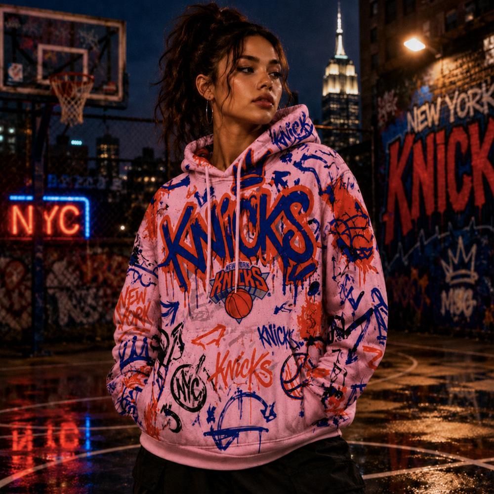 NYC Graffiti Knicks Hoodie
