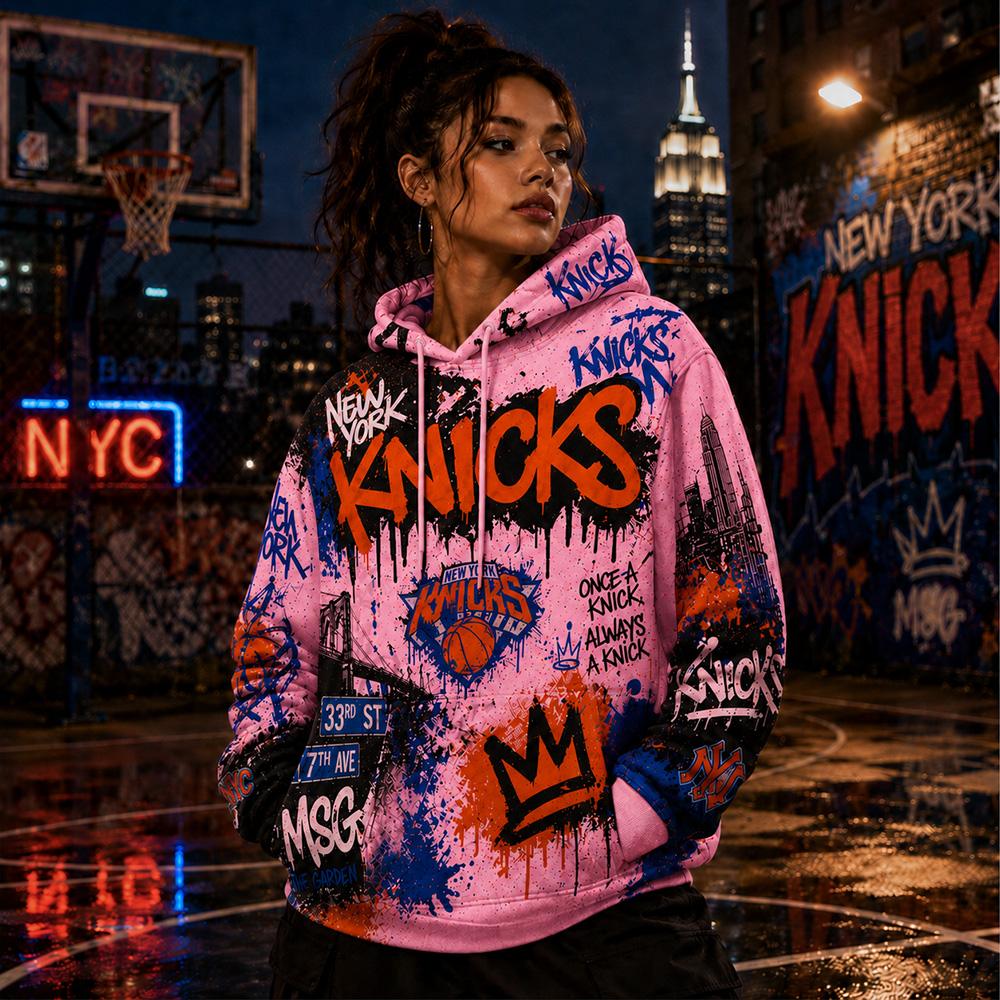 Knicks Graffiti Streetwear Hoodie