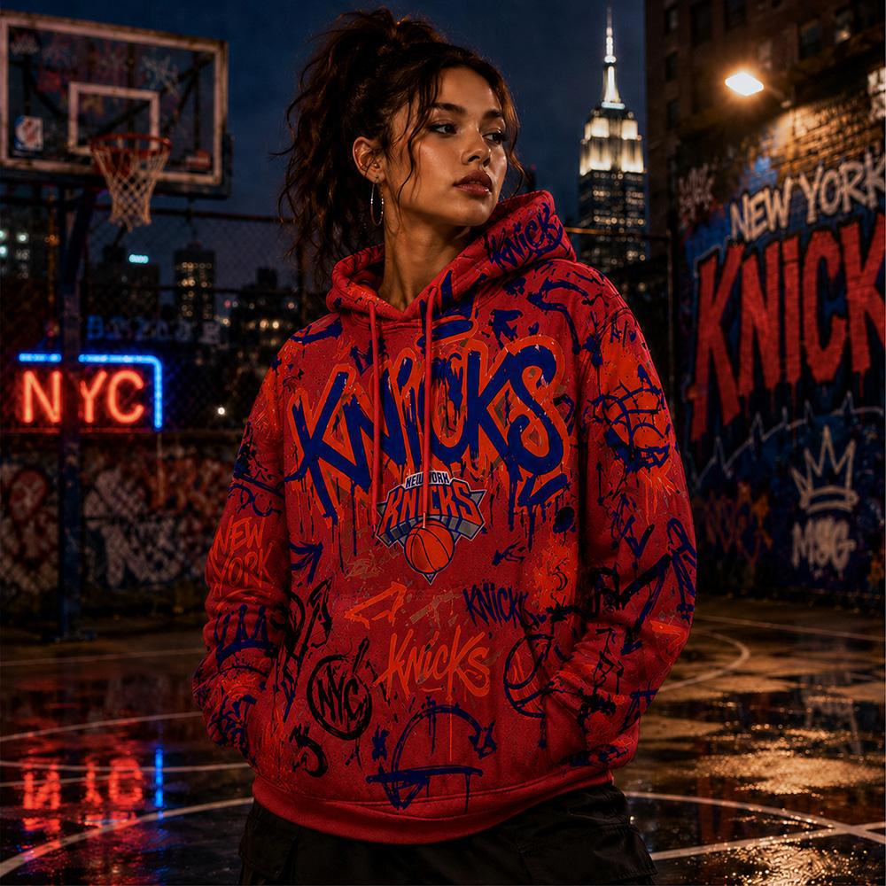 NYC Graffiti Knicks Hoodie