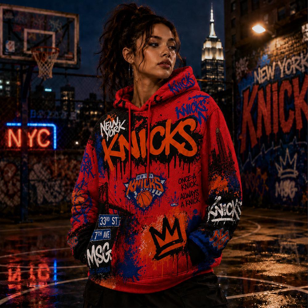Knicks Graffiti Streetwear Hoodie