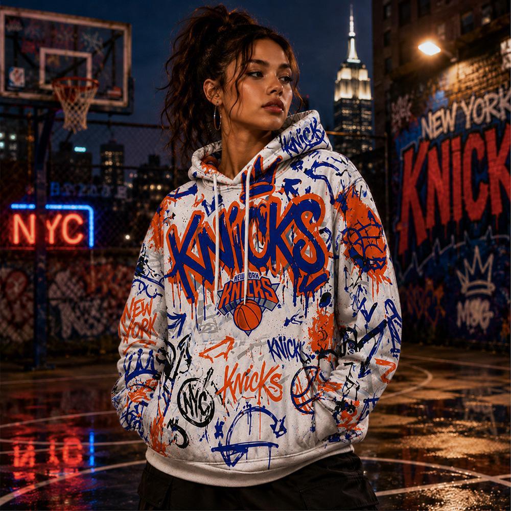 NYC Graffiti Knicks Hoodie