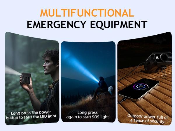 FrSara Waist Fan, 14500mAh PowerBank & 24H Runtime, Portable Rechargeable Fan, 5-Speed w/Lanyard, Flash Light, LED Display, Clip on Wearable Belt for, Hiking, Jobsite Warehouse, Outdoor Work, Golf, Military Life, Gift for Men, Father's Day Gift