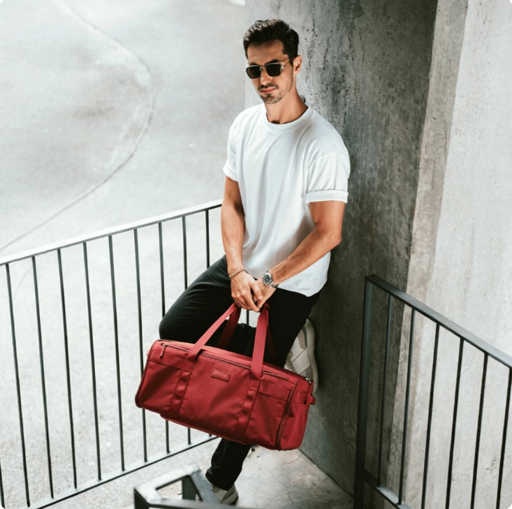 Large Capacity Weekender Carry-on Bag, Holds 14 Days Clothes, Lightweight Duffle Bag for Airplane Travel Weekend Getaway