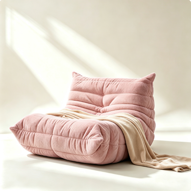 Cnmcld Beanbag Lounge Chair Couch, 1/2/3‑Seater Memory Foam Bean Bag Sofa for Living Room Apartment