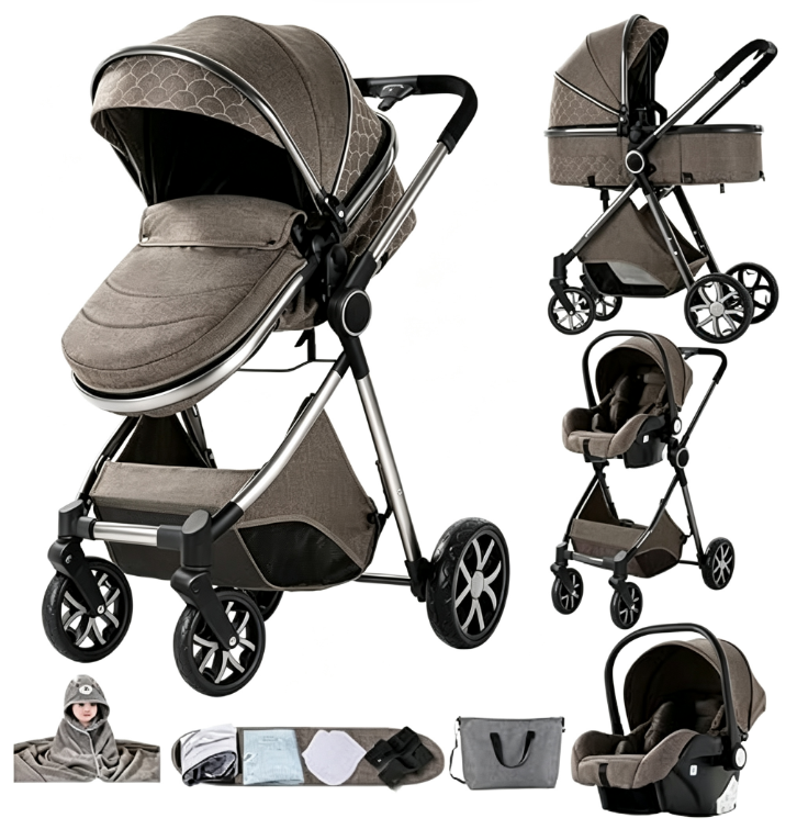 Poussette 3 en 1 Poussette trio avec cosy Poussette Reversible