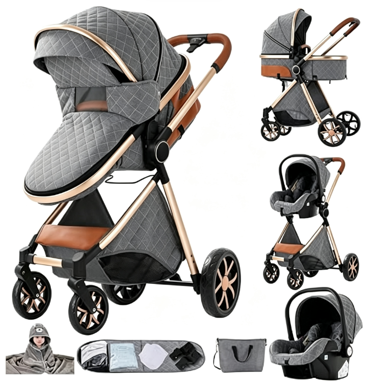 Poussette 3 en 1 Poussette trio avec cosy Poussette Reversible